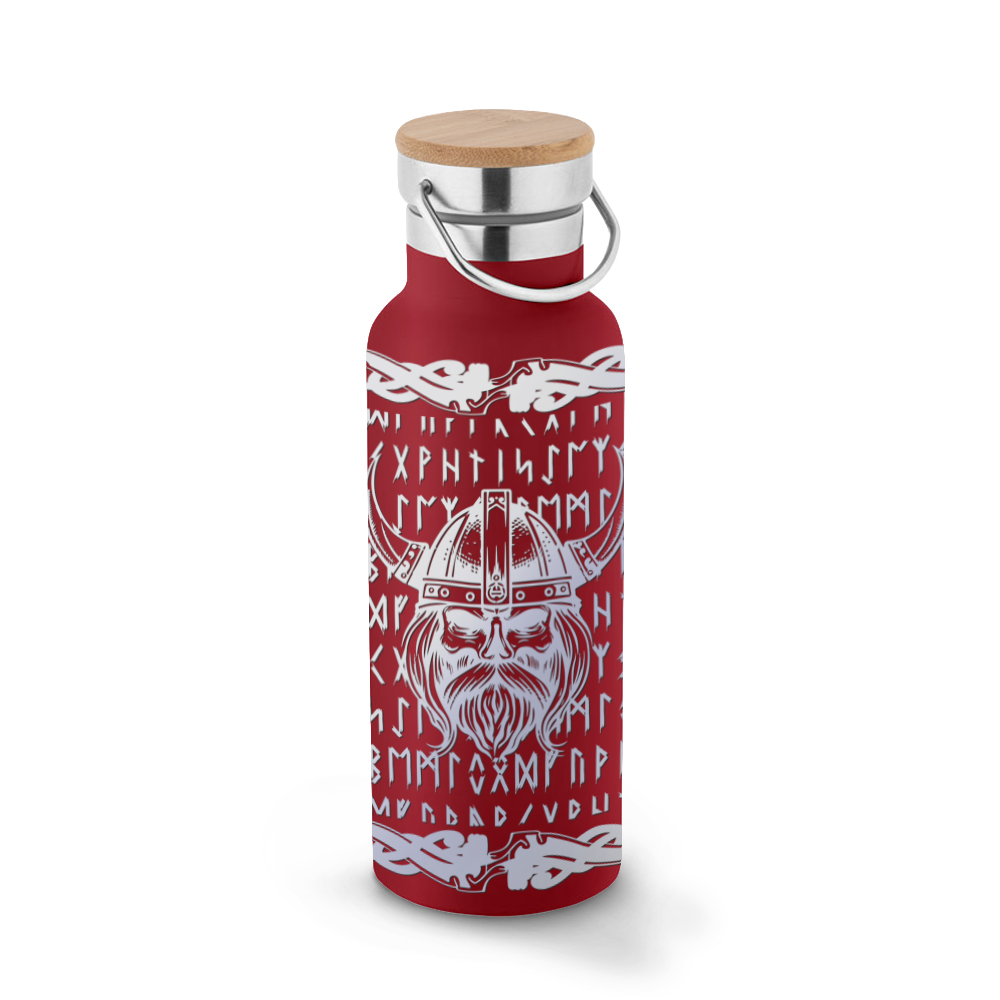 Garrafas E Squeezes Squeeze De Aço Inox Térmica Modelo Ragnar Com Parede Dupla Gravação 360 (Vermelha)