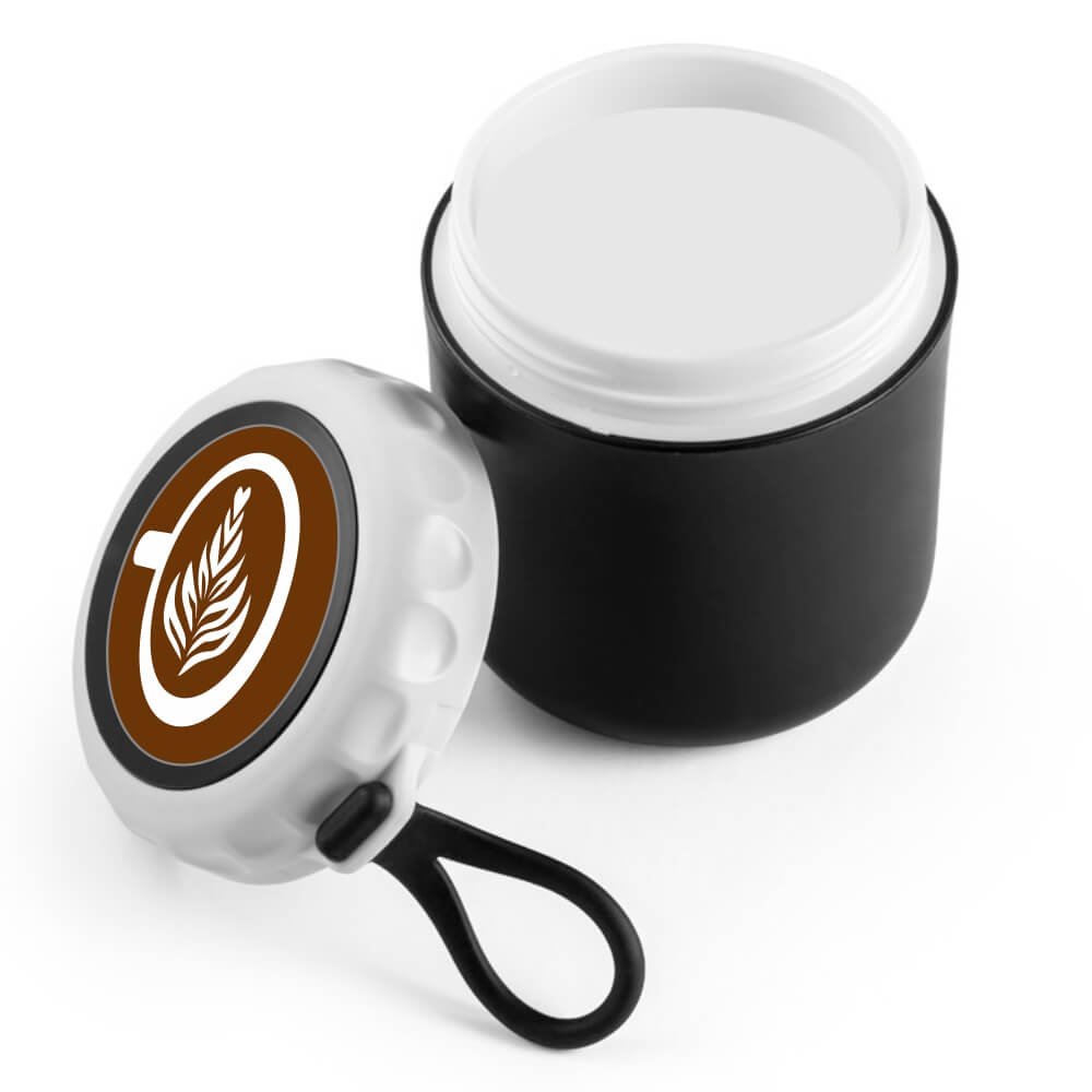 Copo para Viagem Térmico em PP Preto e Parede Dupla