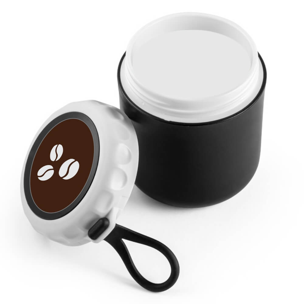 Copo para Viagem Térmico em PP Preto e Parede Dupla