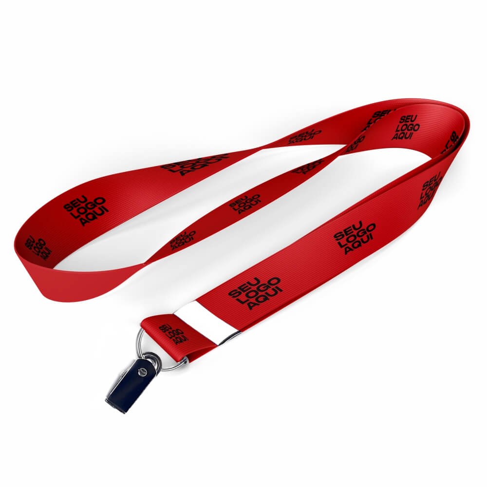 Cordão Com Argola Ou Mosquetão Cordão 15mm (825x22mm)