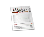 Cardápios Personalizados Pvc 0,50mm Premium Branco (182x212mm)