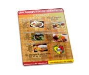 Cardápios Personalizados Pvc 0,50mm Premium Branco (182x318mm)