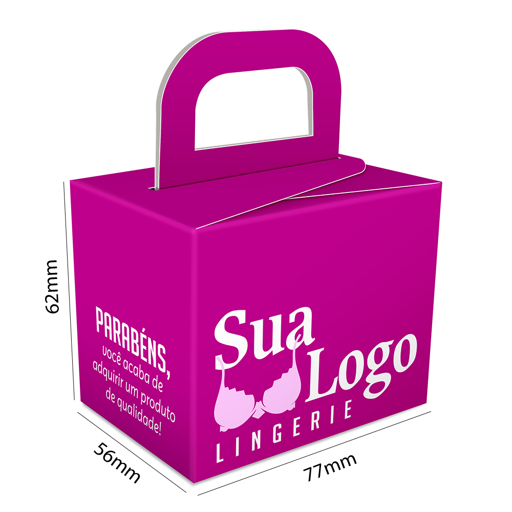 Caixa Para Presentes Couchê 300g Verniz Uv Total Frente