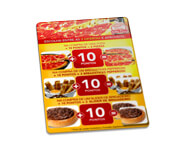 Cardápios Personalizados Pvc 0,50mm Premium Branco (182x318mm)