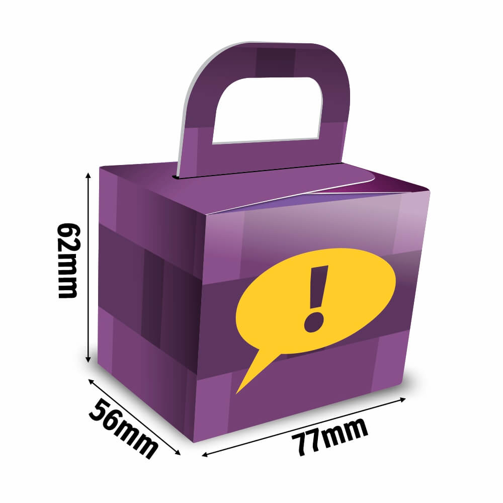 Caixa Para Presentes Couchê 300g Verniz Uv Total Frente