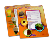 Cardápios Personalizados Pvc 0,50mm Premium Branco (182x318mm)