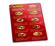 Cardápios Personalizados Pvc 0,50mm Premium Branco (273x424mm)