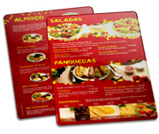 Cardápios Personalizados Pvc 0,50mm Premium Branco (273x424mm)