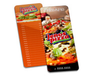 Cardápios Personalizados Plastificados Plástico Compacto 0,05mm (105x300mm)