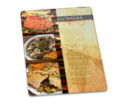 Cardápios Personalizados Plastificados Plástico Compacto 0,05mm (300x420mm)