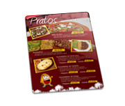 Cardápios Personalizados Plastificados Plástico Compacto 0,05mm (210x300mm)
