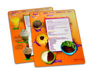 Cardápios Personalizados Plastificados Plástico Compacto 0,05mm (210x300mm)