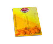 Cardápios Personalizados Plastificados Plástico Compacto 0,05mm (150x210mm)