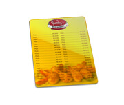 Cardápios Personalizados Plastificados Plástico Compacto 0,05mm (150x210mm)