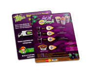 Cardápios Personalizados Plastificados Plástico Compacto 0,05mm (150x210mm)