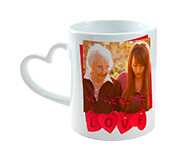 Canecas De Cerâmica Coração 325ml Branca