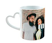 Canecas De Cerâmica Coração 325ml Branca