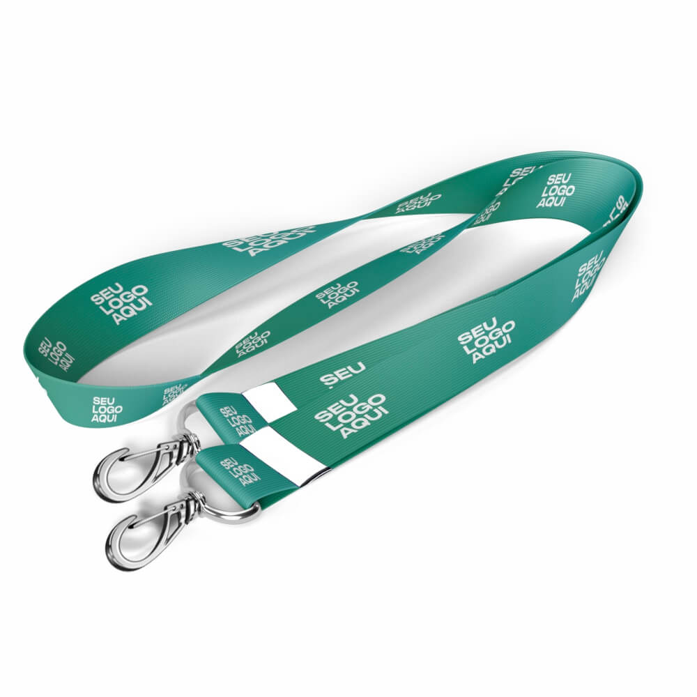 Cordão Com Mosquetão Duplo Cordão 20mm (1000x25mm)