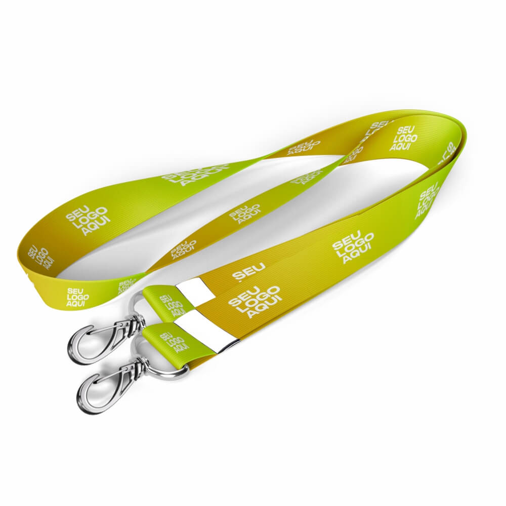 Cordão Com Mosquetão Duplo Cordão 20mm (1000x25mm)