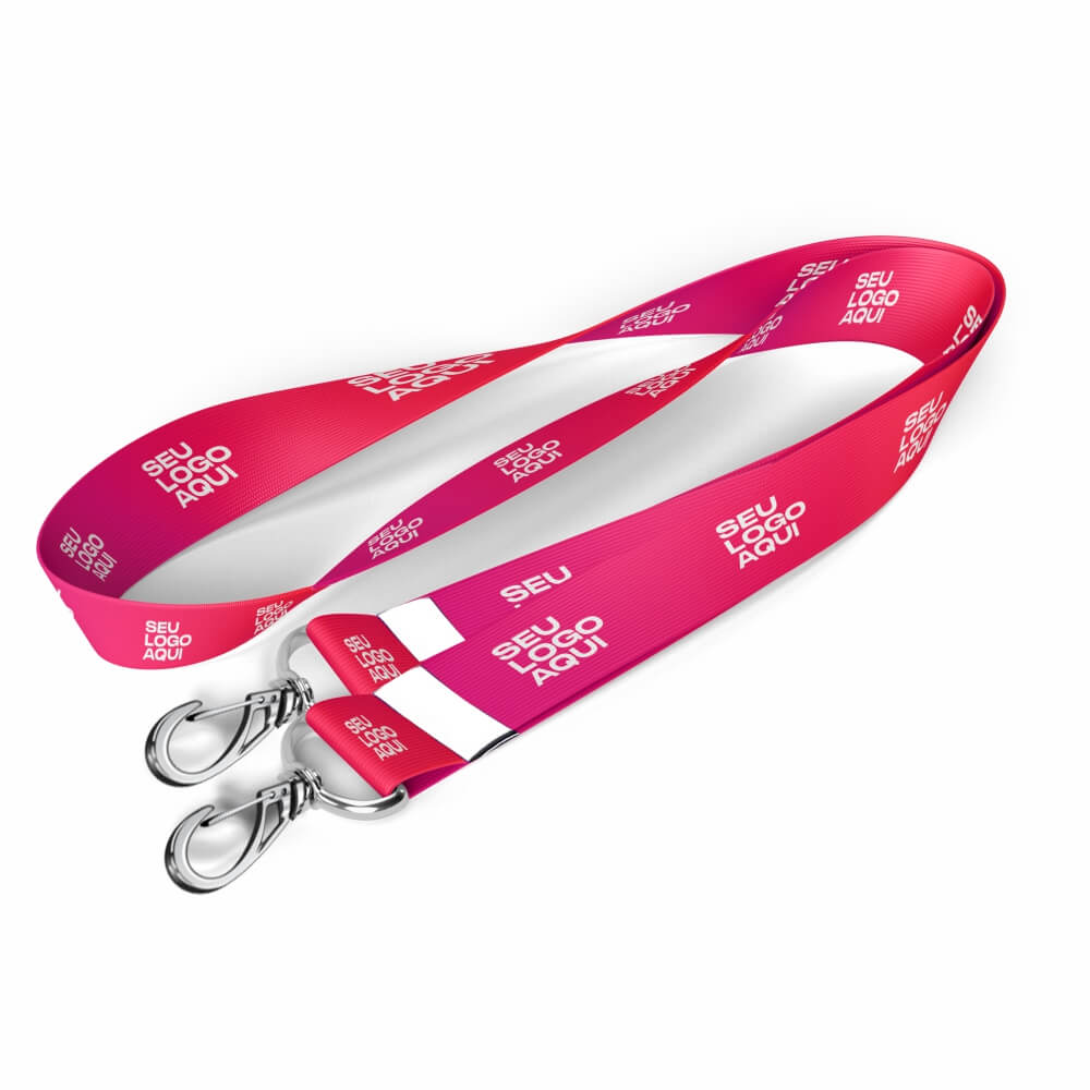 Cordão Com Mosquetão Duplo Cordão 20mm (1000x25mm)