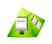 Calendário De Mesa Porta Cartões Pirâmide Couchê 250g Verniz UV Total Frente