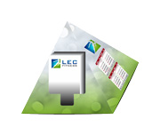 Calendário De Mesa Porta Cartões Pirâmide Couchê 250g Verniz UV Total Frente