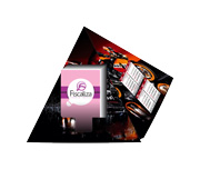 Calendário De Mesa Porta Cartões Pirâmide Reciclato 240g Sem Verniz