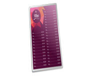 Cardápios Personalizados Plastificados Plastificação Rígida 0,10mm Couchê 150g (150x445mm)