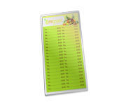 Cardápios Personalizados Plastificados Plastificação Rígida 0,10mm Couchê 150g (105x300mm)