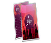 Cardápios Personalizados Plastificados Plastificação Rígida 0,10mm Couchê 150g (150x445mm)