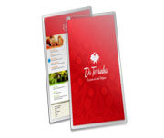 Cardápios Personalizados Plastificados Plastificação Rígida 0,10mm Couchê 150g (150x445mm)