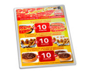 Cardápios Personalizados Plastificados Plastificação Rígida 0,10mm Couchê 150g (300x420mm)