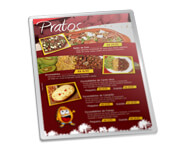 Cardápios Personalizados Plastificados Plastificação Rígida 0,10mm Couchê 150g (300x420mm)