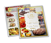 Cardápios Personalizados Plastificados Plastificação Rígida 0,10mm Couchê 150g (210x300mm)