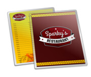 Cardápios Personalizados Plastificados Plastificação Rígida 0,10mm Couchê 150g (210x300mm)