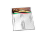 Cardápios Personalizados Plastificados Plastificação Rígida 0,10mm Couchê 150g (150x210mm)