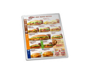 Cardápios Personalizados Plastificados Plastificação Rígida 0,10mm Couchê 150g (150x210mm)