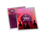 Cardápios Personalizados Plastificados Plastificação Rígida 0,10mm Couchê 150g (150x210mm)