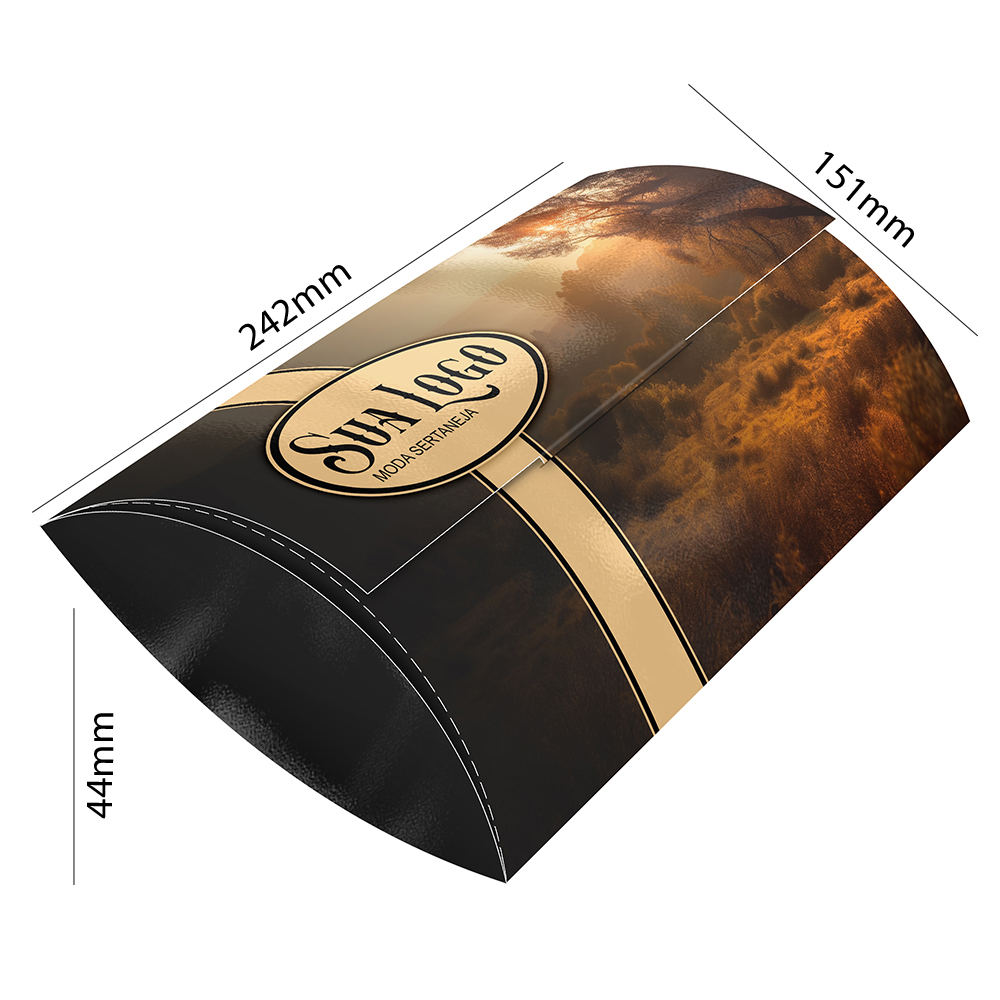 Caixa Para Roupas Supremo 255g Verniz Uv Total Frente