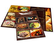 Cardápios Personalizados 4 Páginas Com Dobra Reciclato 240g (480x330mm)