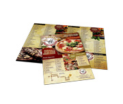 Cardápios Personalizados 4 Páginas Com Dobra Reciclato 240g (330x480mm)