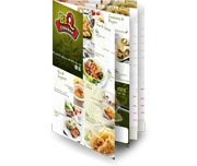 Cardápios Personalizados 8 Páginas Com Dobra Reciclato 240g (330x480mm)