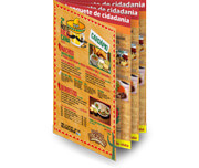 Cardápios Personalizados 8 Páginas Com Dobra Reciclato 240g (300x210mm)