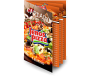 Cardápios Personalizados 8 Páginas Com Dobra Reciclato 240g (300x210mm)