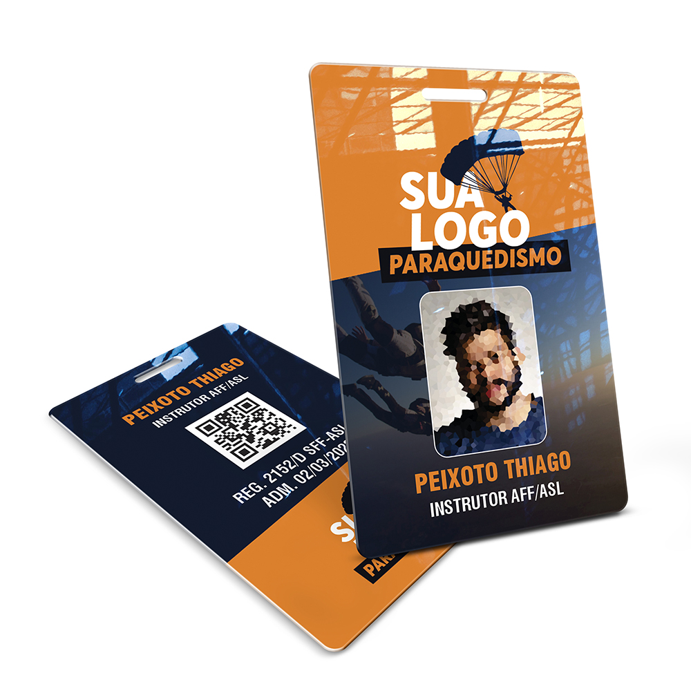 Crachá Vertical 0,75mm Plástico Compacto 75g