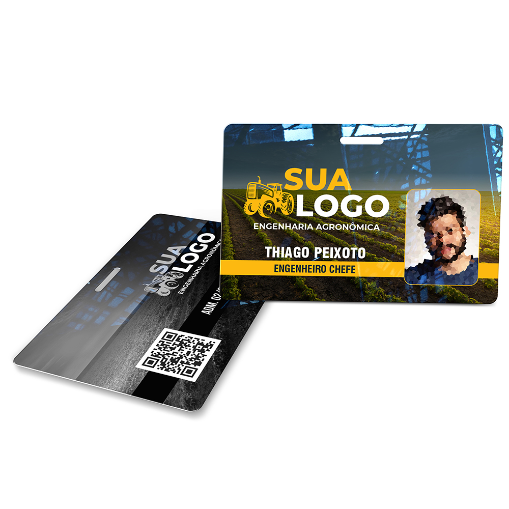 Crachá Horizontal 0,75mm Plástico Compacto 75g