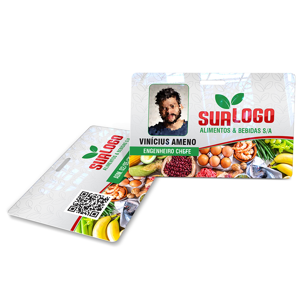 Crachá Horizontal 0,75mm Plástico Compacto 75g