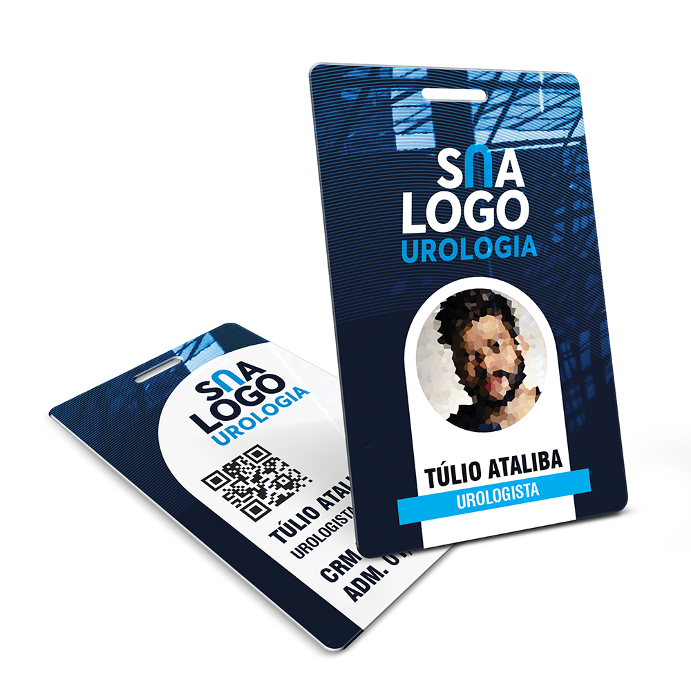 Crachá Vertical 0,75mm Plástico Compacto 75g