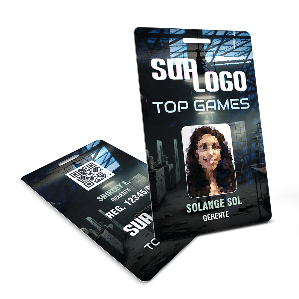 Crachá Vertical 0,75mm Plástico Compacto 75g