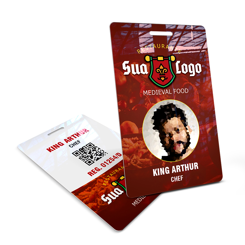 Crachá Vertical 0,75mm Plástico Compacto 75g